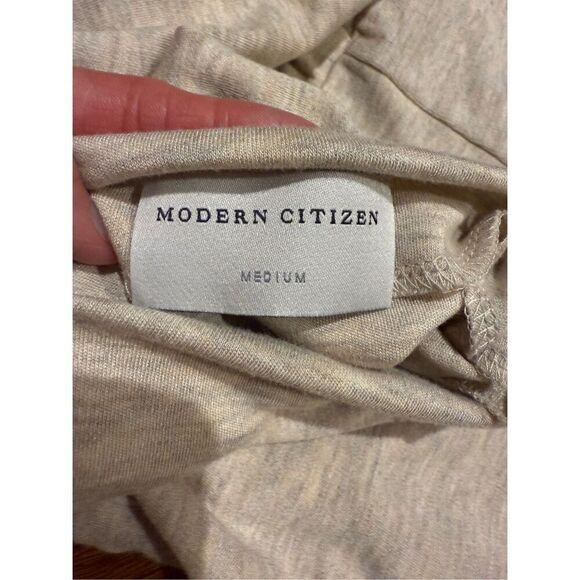 NWOT Modern Citizen Yimei Side Slit Midi Dress - M / Oatmeal - Picture 10 of 11